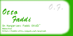 otto faddi business card